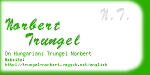norbert trungel business card
